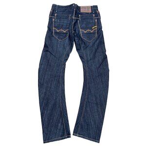 RARE Edwin Curved Leg Japanese Designer Denim Jeans Size 30